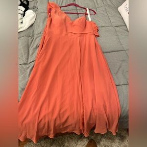 One Shoulder Dress - Tea Length